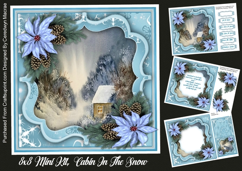 8X8 Mini Kit, Cabin In The Snow