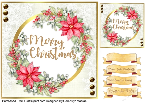 8x8 Gorgeous Merry Christmas