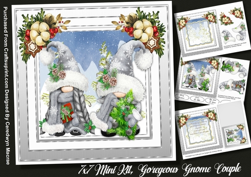 7x7 Mini KIt, Gorgeous Gnome Couple