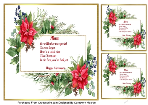 8x8 Beautiful Mother Greetings 