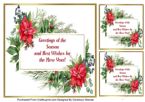 8x8 Beautiful Christmas Greetings 