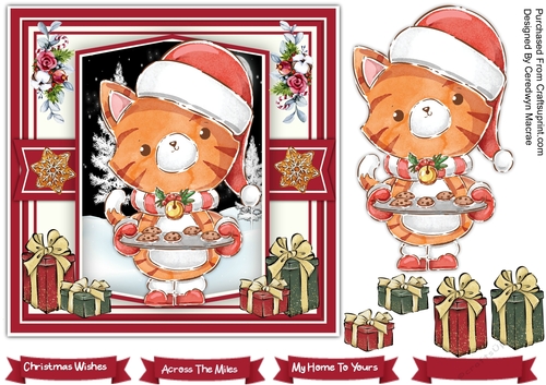 7x7 Tigers Christmas Cookies