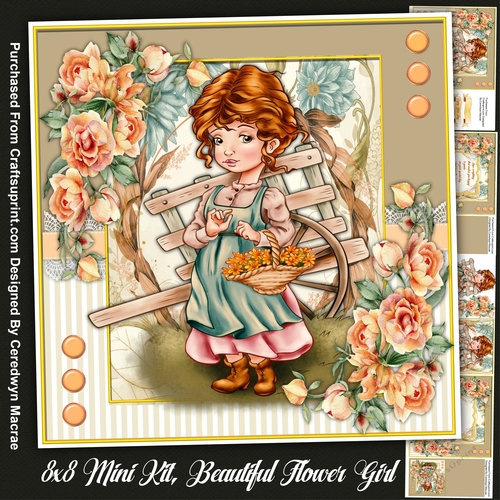 8x8 Mini Kit, Beautiful Flower Girl