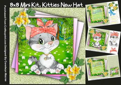 8x8 Mini Kit Kitties New Hat