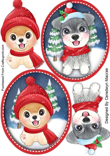 Gorgeous Christmas Dog Toppers 1