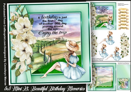 8x8 Mini Kit, Beautiful Birthday Memories