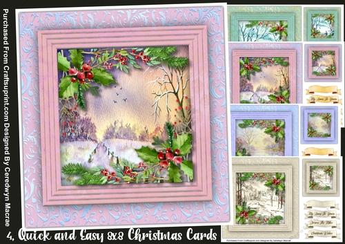 4,Quick and Easy 8x8 Christmas Cards 