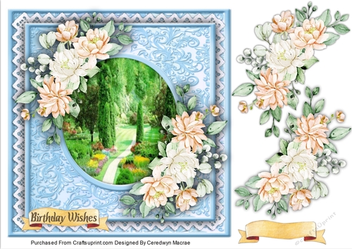 7x7 Beautiful Tranquill Garden