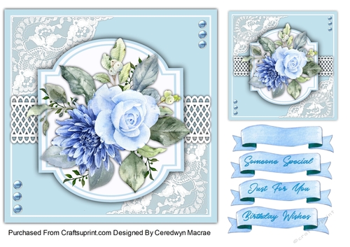 7x7 Beautiful Winter Blue 