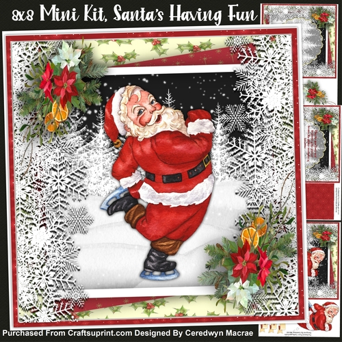 8x8 Mini Kit, Santas Having Fun