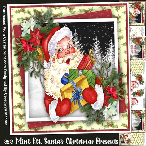 8x8 Mini Kit, Santas Christmas Presents