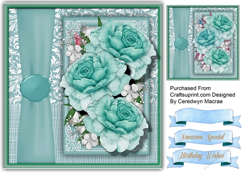 8x8 Beautiful Aqua Beautys