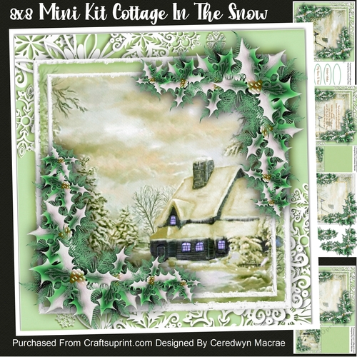 8x8 Mini Kit Cottage In The Snow