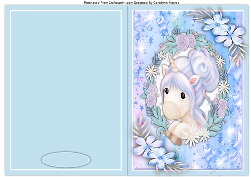 A5, Beautiflu Blue  Unicorn 2