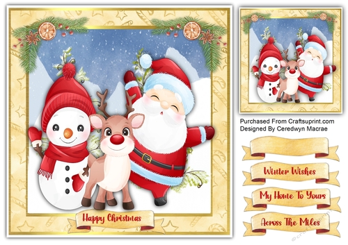 8x8 Santa and Friends