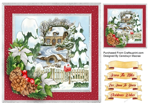8x8 Beautiful Christmas Cottage