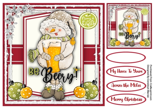 8x8 Be Beery Snowman