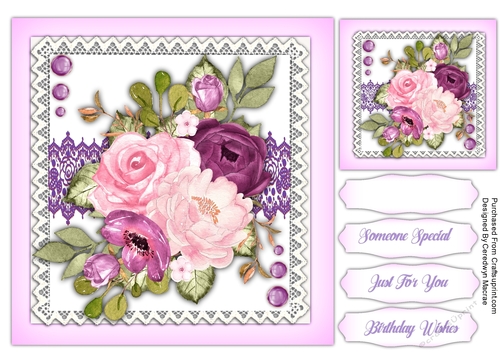 8x8 Beautiful Rain Romance Roses