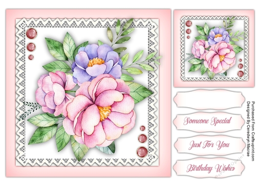 8x8 Beautiful Midnight Roses