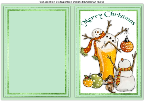 A5, Print and Fold  Snowman 2