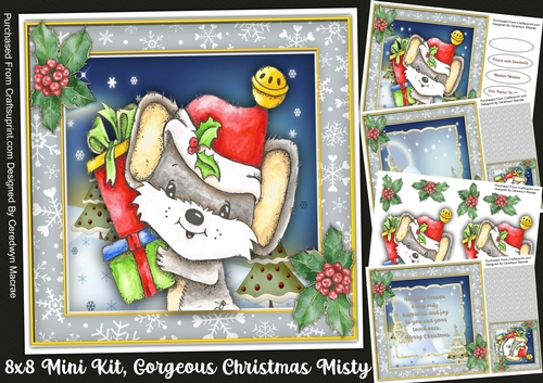 8x8 Mini KIt, Gorgeous Christmas Mistie
