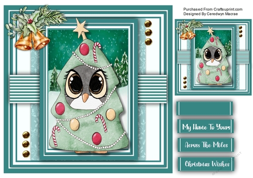 8x8 Penguins The Christmas Tree