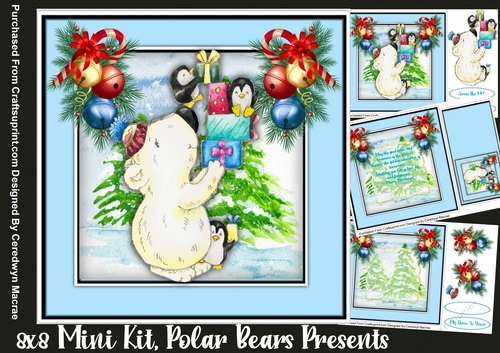 8x8 Mini Kit, Polar Bears Presents