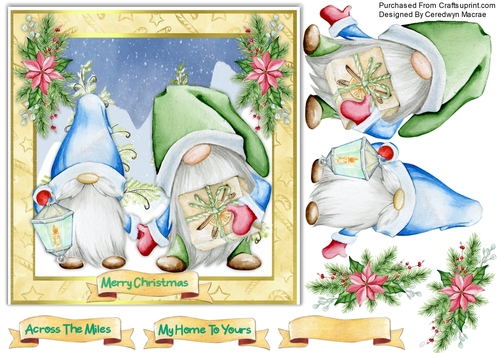 7x7 Gnomes at Christmas
