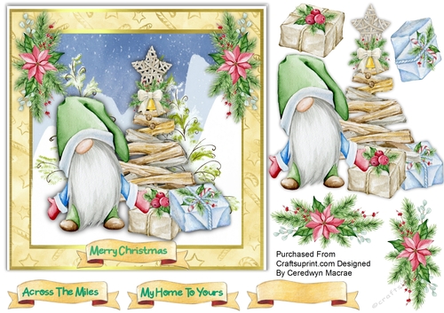 7x7 Gorgeous Gnomes Christmas Tree