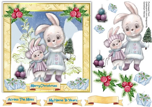 7x7  Rabbits Christmas Walk