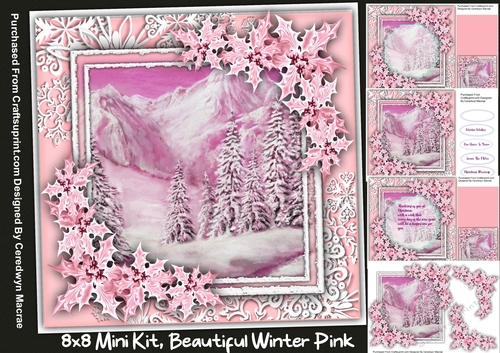 8x8 Mini Kit, Beautiful WinterPink