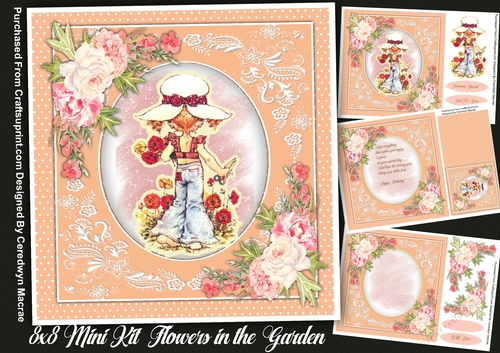 8x8 Mini Kit, Flowers in The Garden