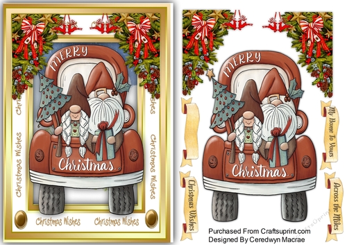 A5,  Gnomes Home For Christmas