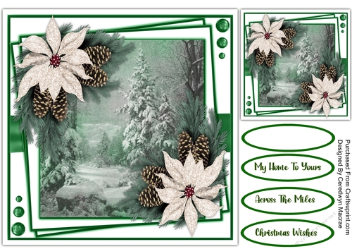 8x8 GreenChristmas