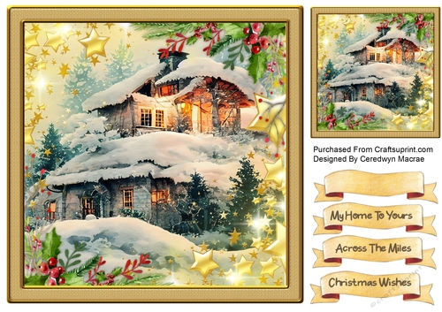 8x8 Beautiful Christmas House 2