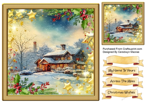 8x8 Beautiful Christmas House 3