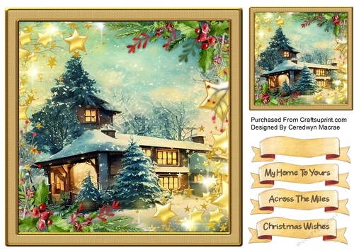 8x8 Beautiful Christmas House 4