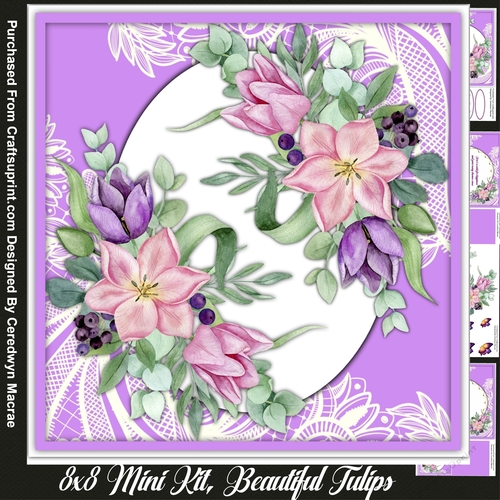 8x8 Mini Kit, Beautiful Tulips