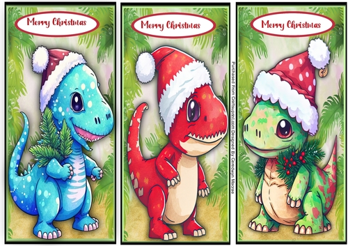 3, DL  Dinos Christmas