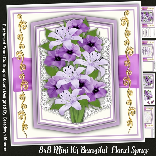 8x8 Mini Kit, Beautiful Floral Spray