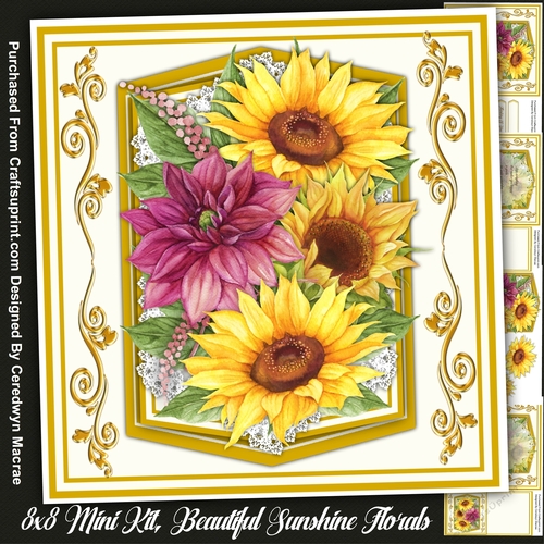8x8 Mini Kit, Beautiful Sunshine Florals 