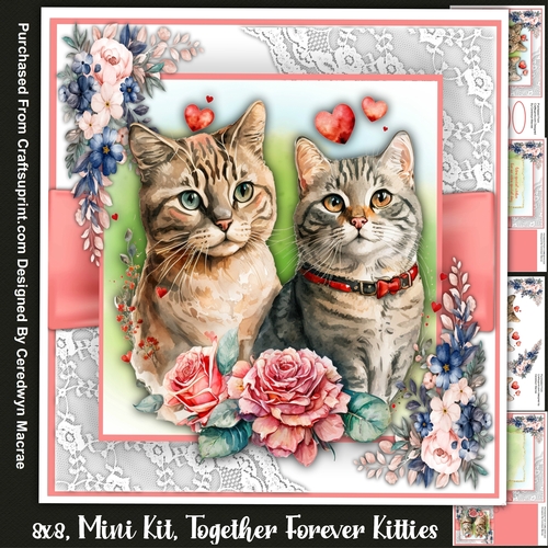 8x8 Mini Kit, Together Forever Kitties