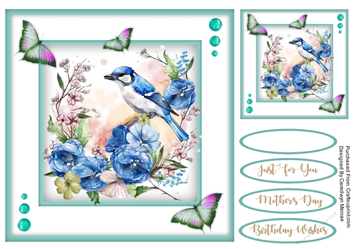 8x8 Quick Cards Beautiful Jays 2