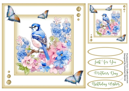 8x8 Quick Cards Beautiful Jays 4