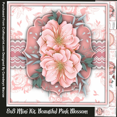 8x8 Mini Kit, Beautiful Pink Blossoms