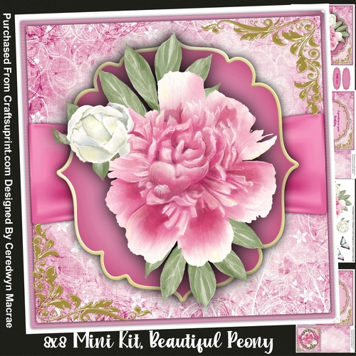 8x8 Mini Kit, Beautiful Peony 