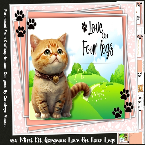 8x8 Mini Kit, Gorgeous Love On Four Legs