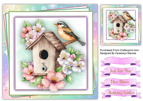 8x8 Quick Card , Birthday Or New Home