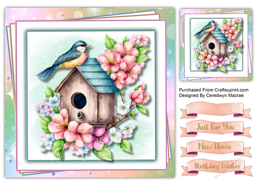 8x8 Quick Card , Birthday Or New Home