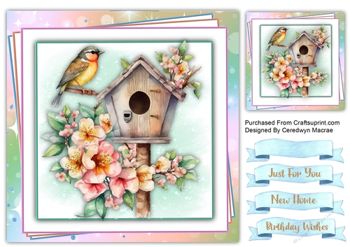 8x8 Quick Card , Birthday Or New Home